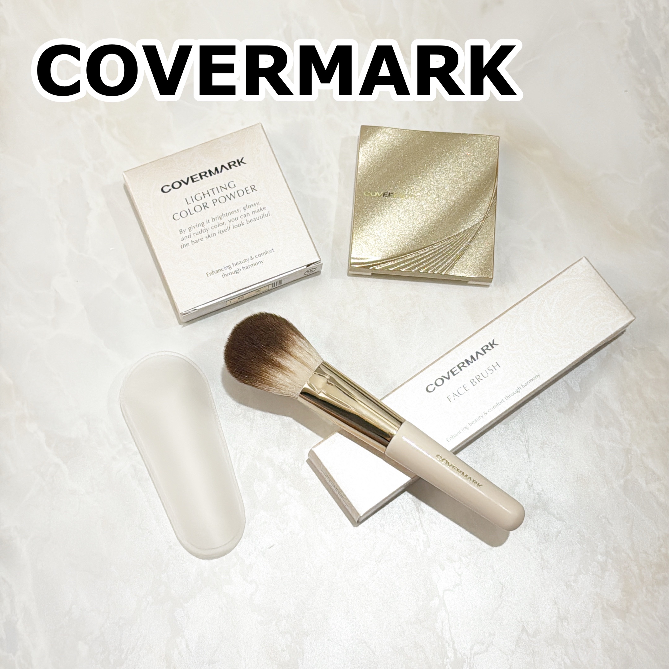 カバーマーク　ライティング カラー パウダー 02 コーラル/COVERMARK/パウダーチークを使ったクチコミ（1枚目）