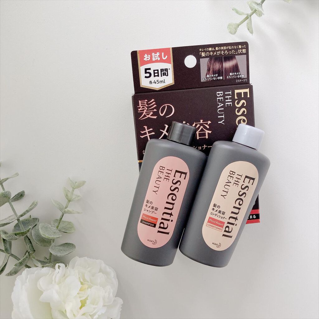 THE BEAUTY 髪のキメ美容シャンプー／コンディショナー＜モイストリペア＞	/エッセンシャル/市販シャンプーを使ったクチコミ（1枚目）