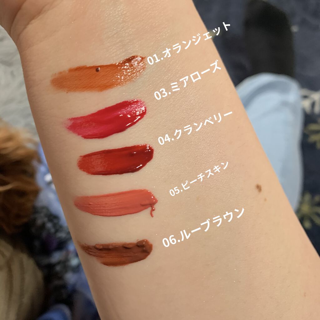 ジューシーリブティント/RICAFROSH/リップティントを使ったクチコミ（2枚目）