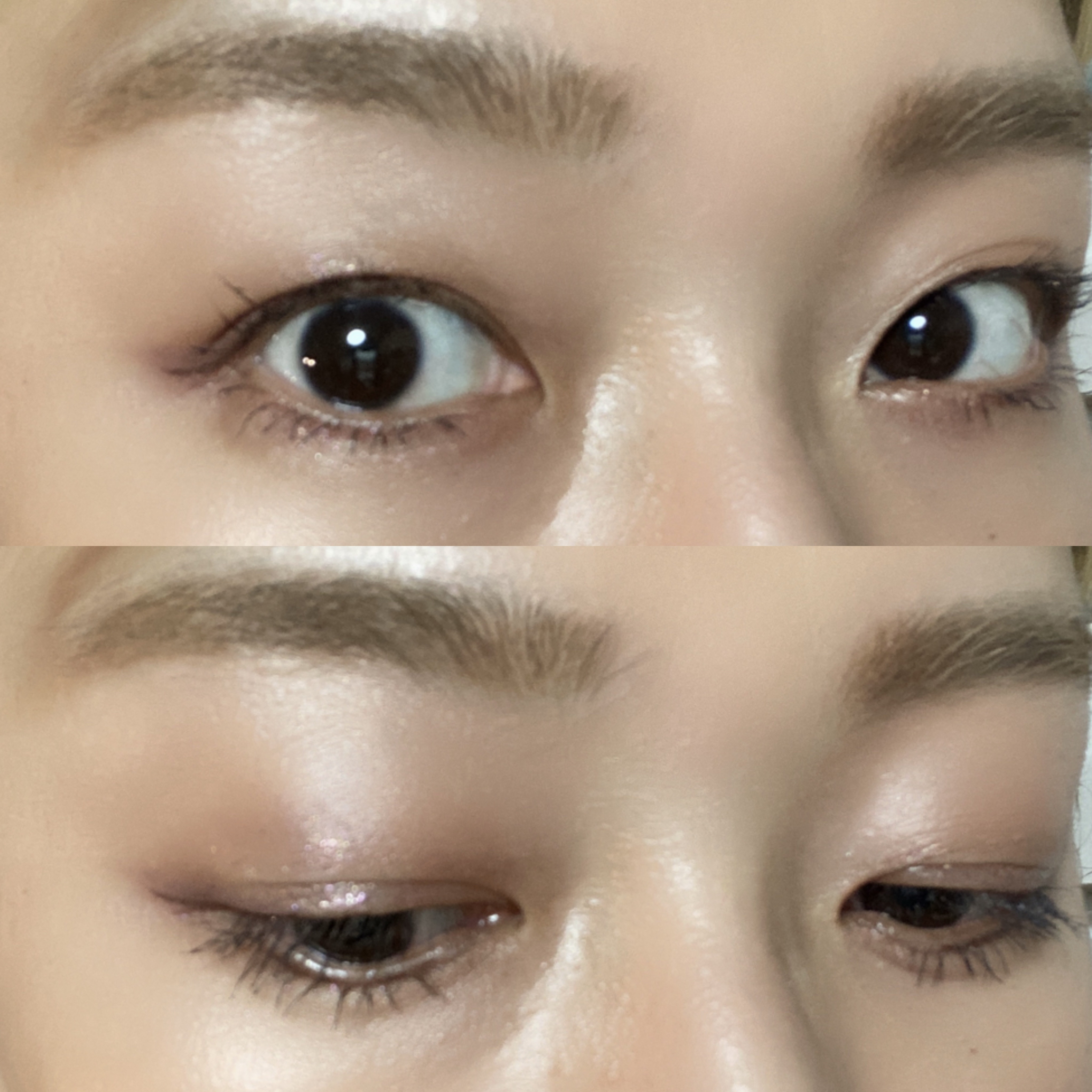 ウイスパーグロスフォーアイ 03 WANDERLUST DREAMER/THREE/リキッドアイシャドウを使ったクチコミ（2枚目）