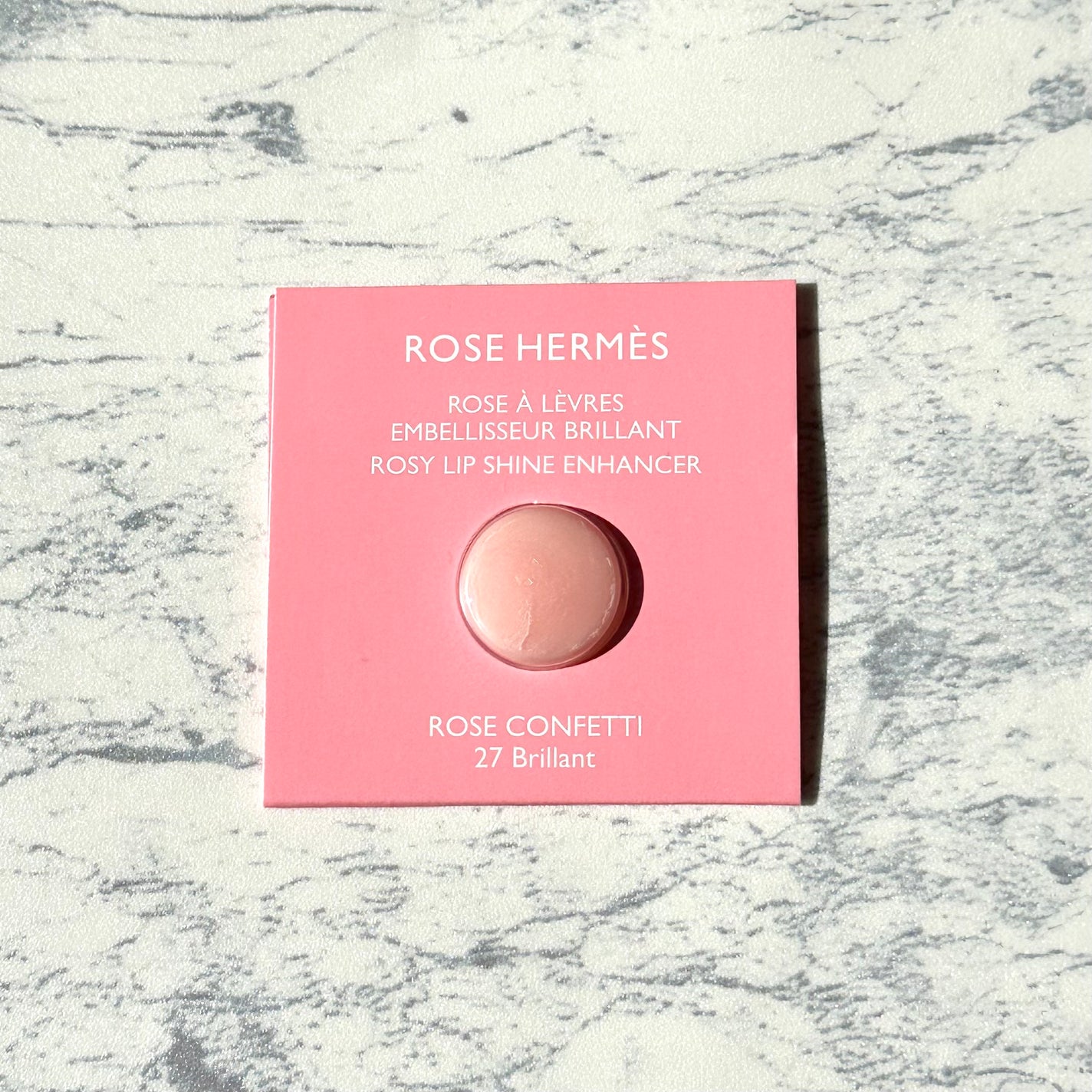 ローズエルメス ローズ ア レーヴル ブリヤン/エルメス/リップクリームを使ったクチコミ(3枚目)