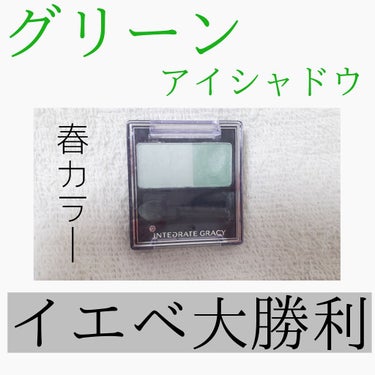 アイカラー グリーン181/グレイシィ/アイシャドウパレットを使ったクチコミ（1枚目）