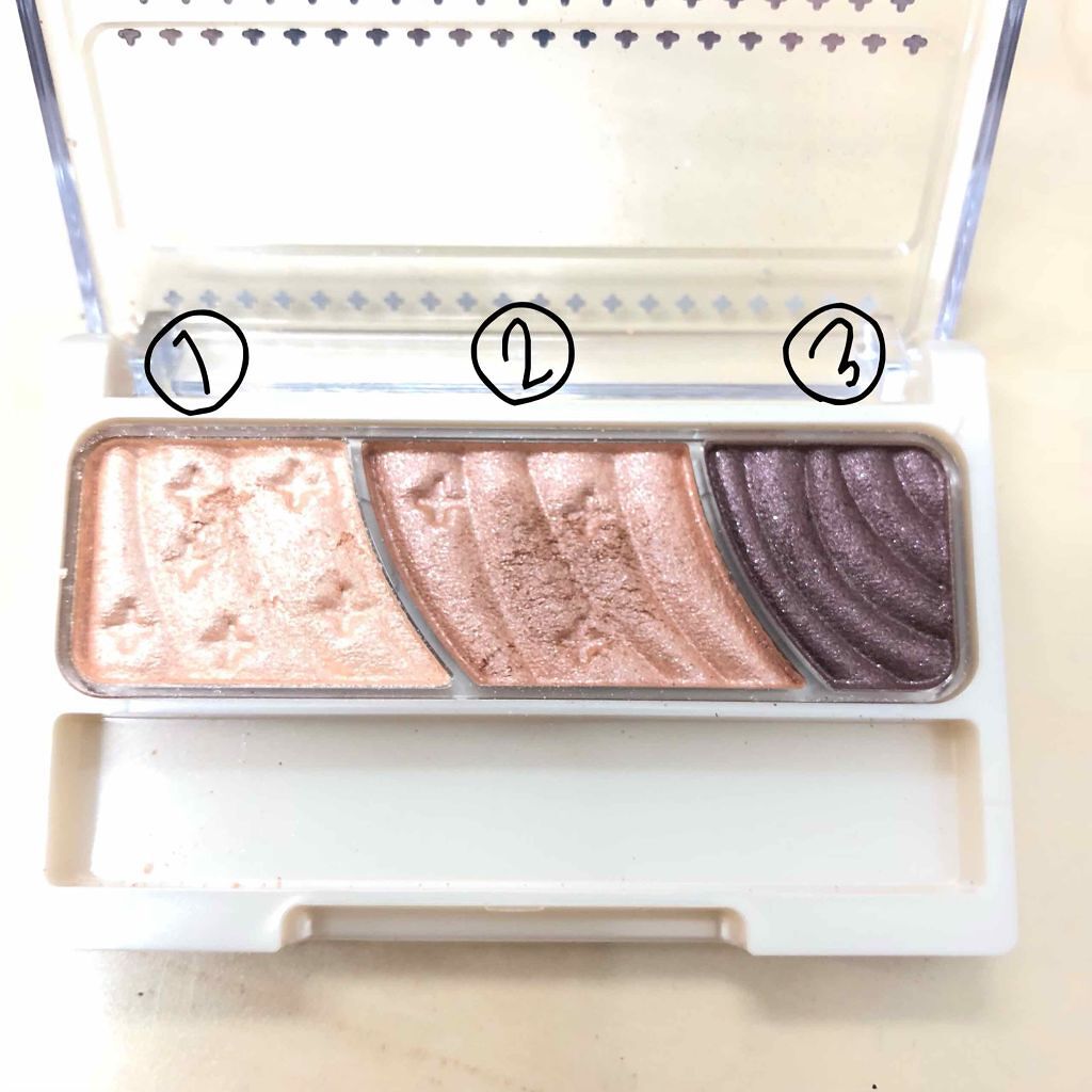 トーンアップアイシャドウ/CEZANNE/アイシャドウパレットを使ったクチコミ(2枚目)