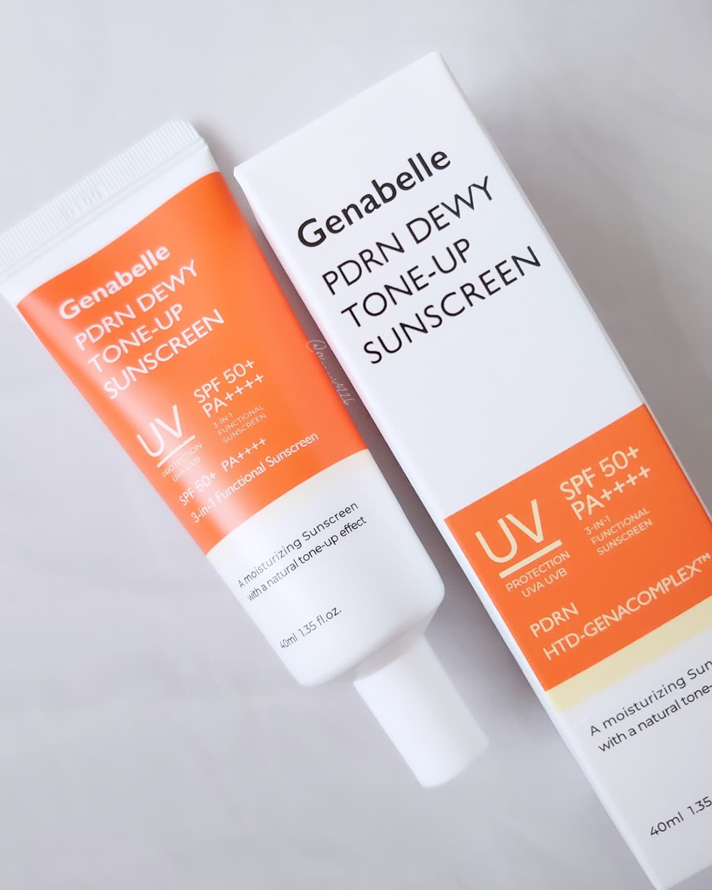 PDRNデューイートーンアップサンスクリーン/Genabelle/日焼け止めミルクを使ったクチコミ（1枚目）