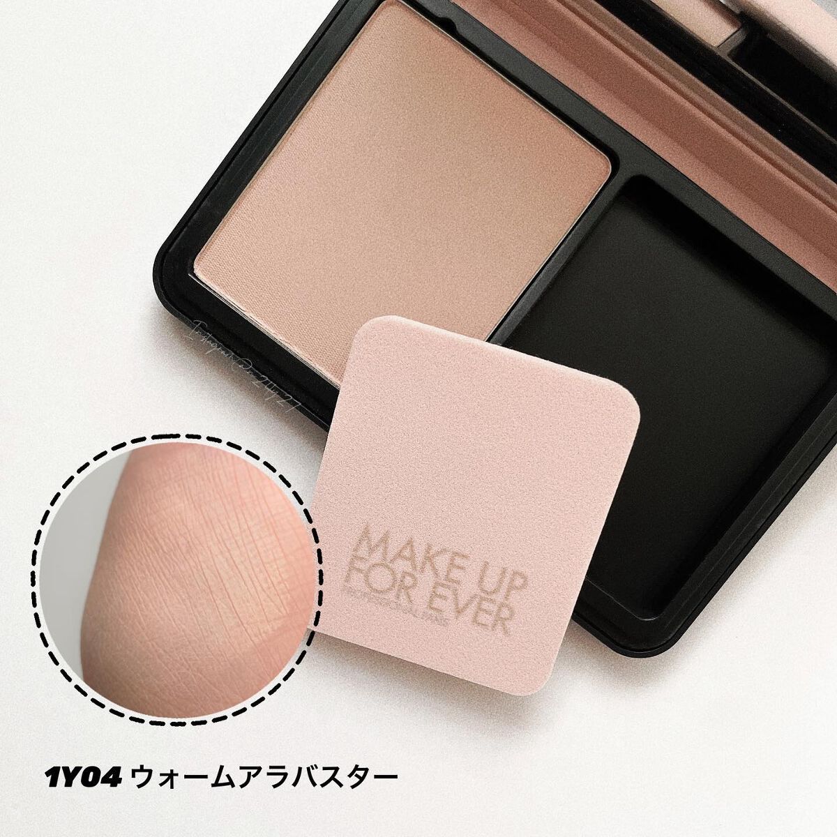 HDスキン マットベルベットコンパクト 1Y04（リフィル）/MAKE UP FOR EVER/パウダーファンデーションを使ったクチコミ（2枚目）