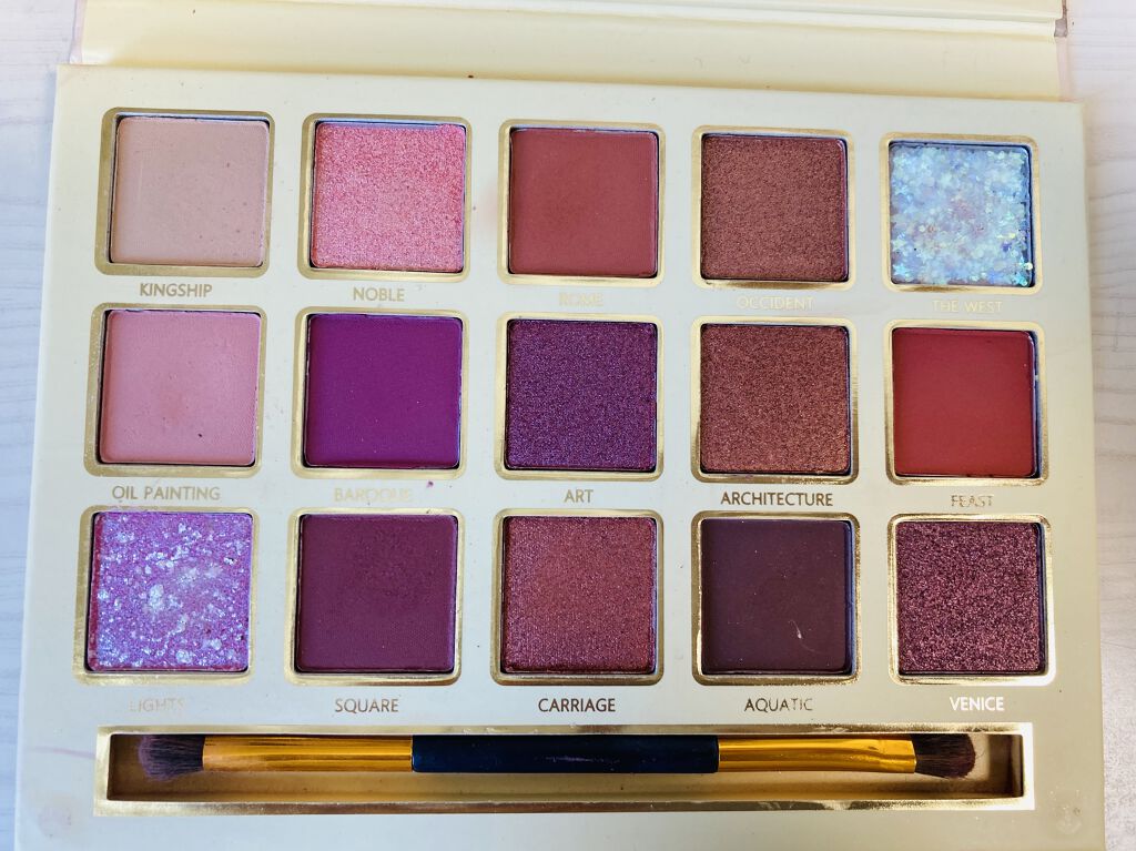 バロックペイント15色/PEONYELF/アイシャドウパレットを使ったクチコミ（2枚目）