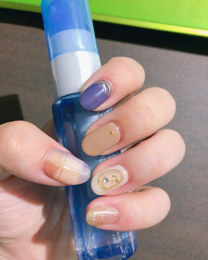 あす on LIPS 「いちばん最近のネイル!最近どころか今!インスタで見かけたチェッ..」(1枚目)