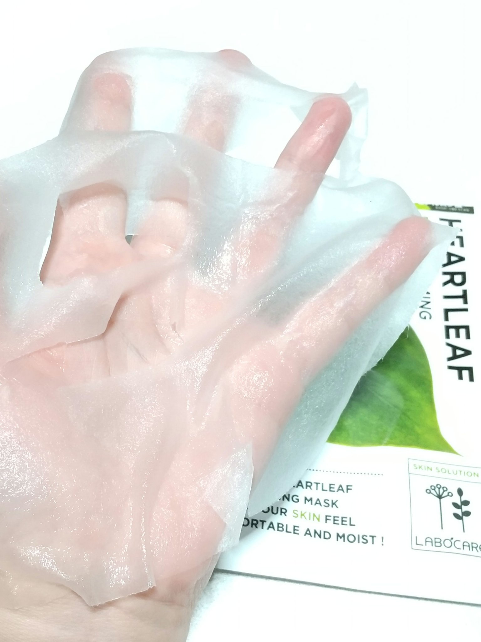 ラボケア ハートリーフピュアカーミングシートマスク/MEDIHEAL/シートマスク・パックを使ったクチコミ（2枚目）