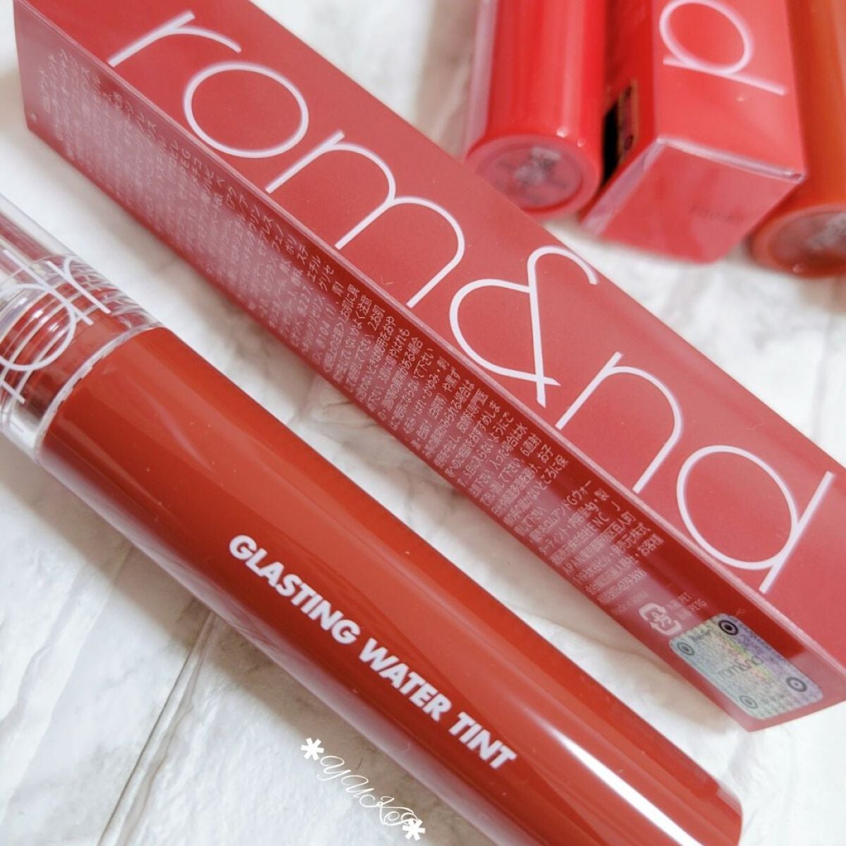 グラスティングウォーターティント/rom&nd/リップティントを使ったクチコミ(4枚目)