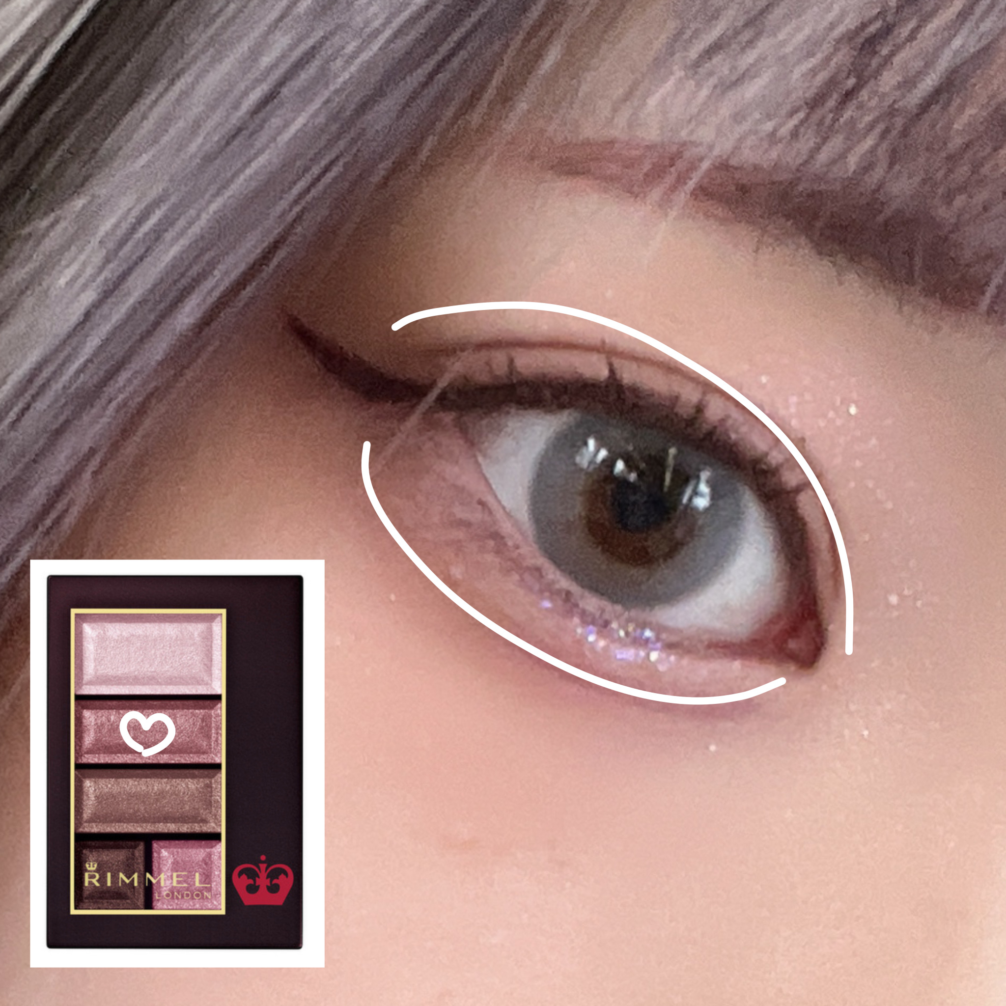 ショコラスウィート アイズ/リンメル ロンドン/アイシャドウパレットを使ったクチコミ（3枚目）