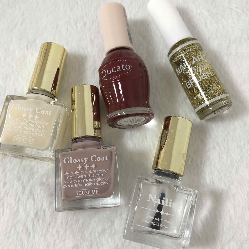 グロッシーコート/スキューズミー/オールインワンネイルを使ったクチコミ（2枚目）