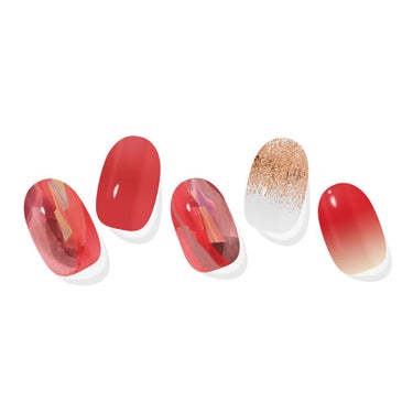 PEU DE LIBERTE GEL NAIL STICKER 008.Passionate ruby