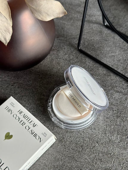 ハートリーフシーンカバークッション/23years old/クッションファンデーションを使ったクチコミ(5枚目)