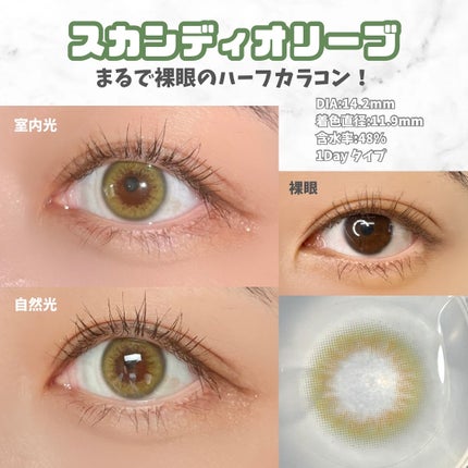 SCANDI(スカンディ)/OLENS/カラーコンタクトレンズを使ったクチコミ(3枚目)