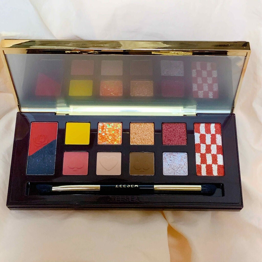 アリスドリームランドシリーズ 12色アイシャドウパレット(ZEESEA×大英博物館)/ZEESEA/アイシャドウパレットを使ったクチコミ(2枚目)