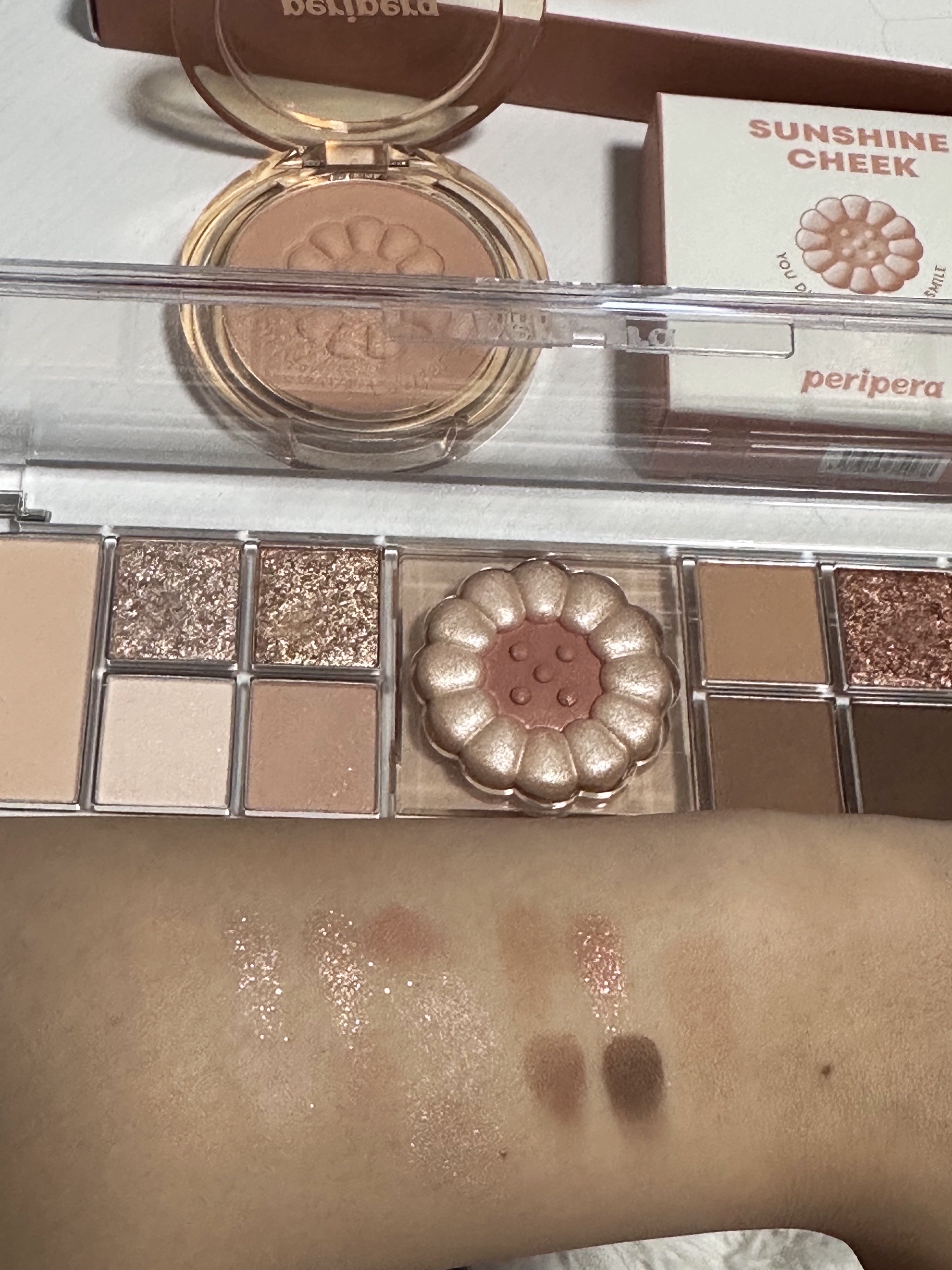 ピュア ブラッシュド サンシャイン チーク/PERIPERA/パウダーチークを使ったクチコミ（3枚目）