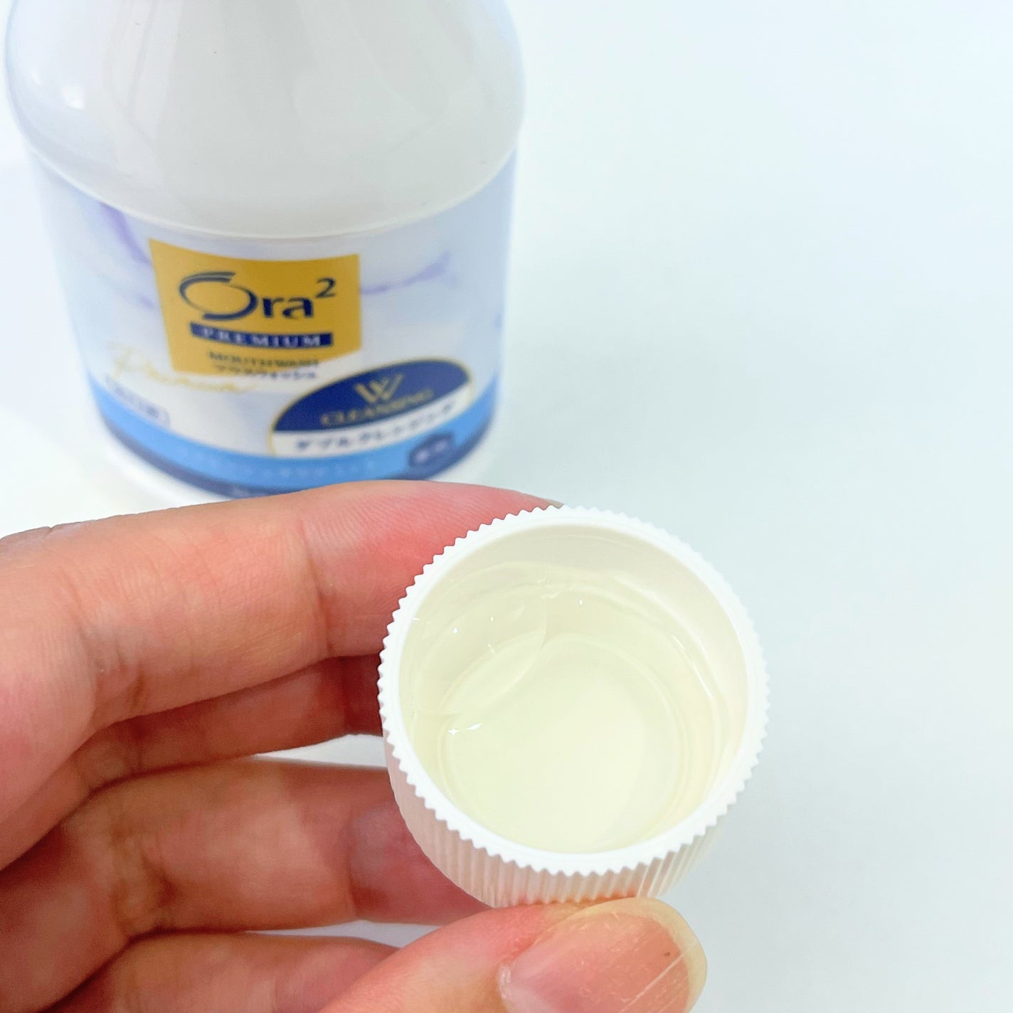 オーラツープレミアム マウスウォッシュ ダブルクレンジング リフレッシュクリアミント/オーラツー/マウスウォッシュ・スプレーを使ったクチコミ(7枚目)