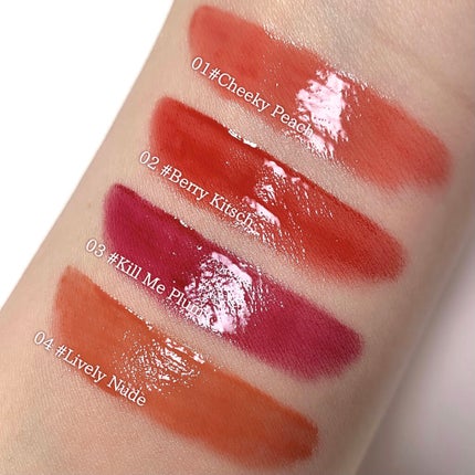 Glassy Layer Fixing Tint/lilybyred/口紅を使ったクチコミ(5枚目)