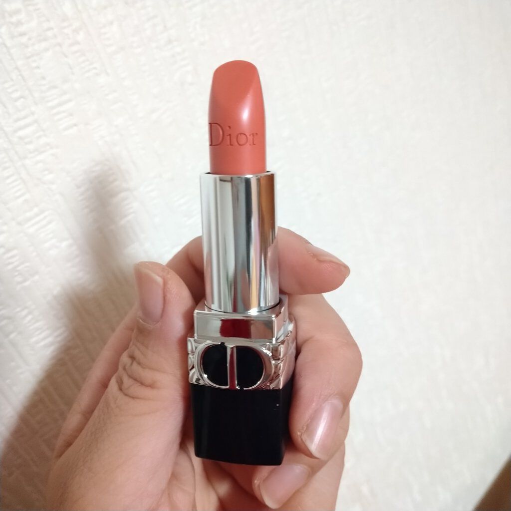 ルージュ ディオール 441 ミネラル ピーチ サテン (スプリング コレクション2022数量限定色)（生産終了）/Dior/口紅を使ったクチコミ（2枚目）