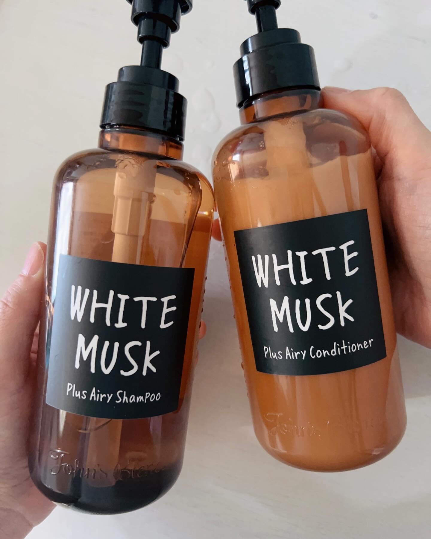 ホワイトムスク シャンプー／コンディショナー シャンプーボトル（480ml）/John's Blend/市販シャンプーを使ったクチコミ（1枚目）