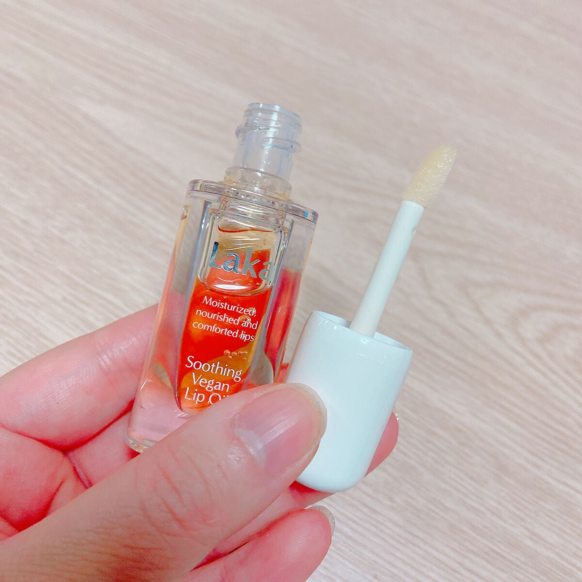 スージングヴィーガンリップオイル/Laka/リップオイルを使ったクチコミ(2枚目)