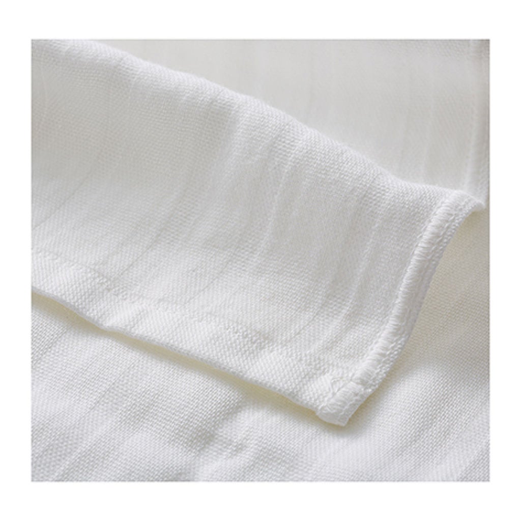 オーガニックコットン ガーゼハンカチタオル ホワイト