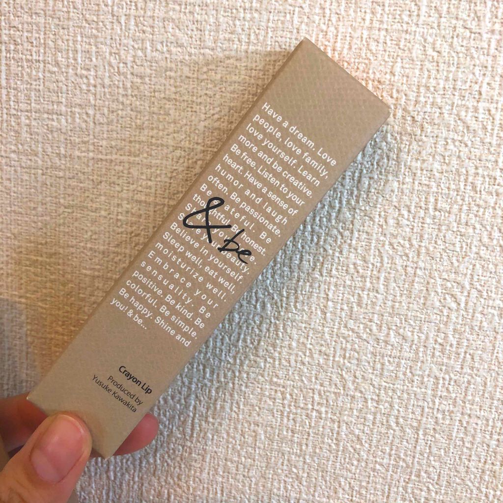 クレヨンリップ/&be/口紅を使ったクチコミ(1枚目)