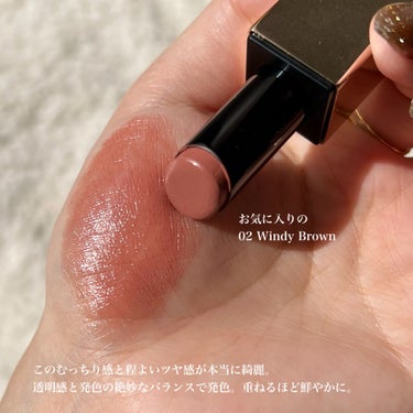 ルージュスナイデル n 01 Cinnamon Glaze/SNIDEL BEAUTY/口紅を使ったクチコミ（3枚目）