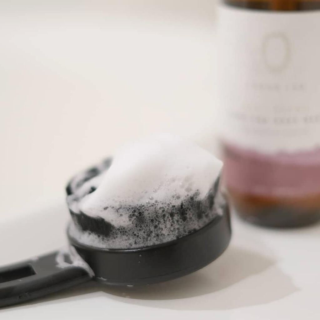 透明肌 竹炭ボディロングロングブラシ/コジット/バスグッズを使ったクチコミ(2枚目)