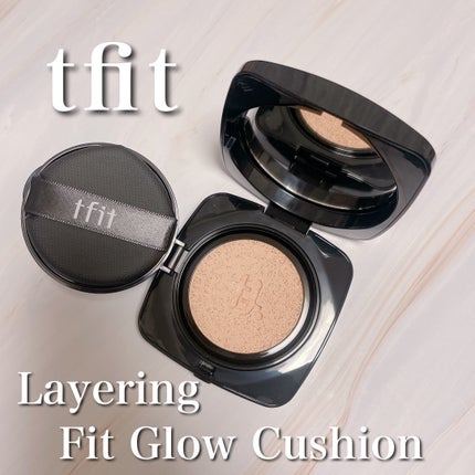レイヤリングフィット グロークッションEX/TFIT/クッションファンデーションを使ったクチコミ(1枚目)