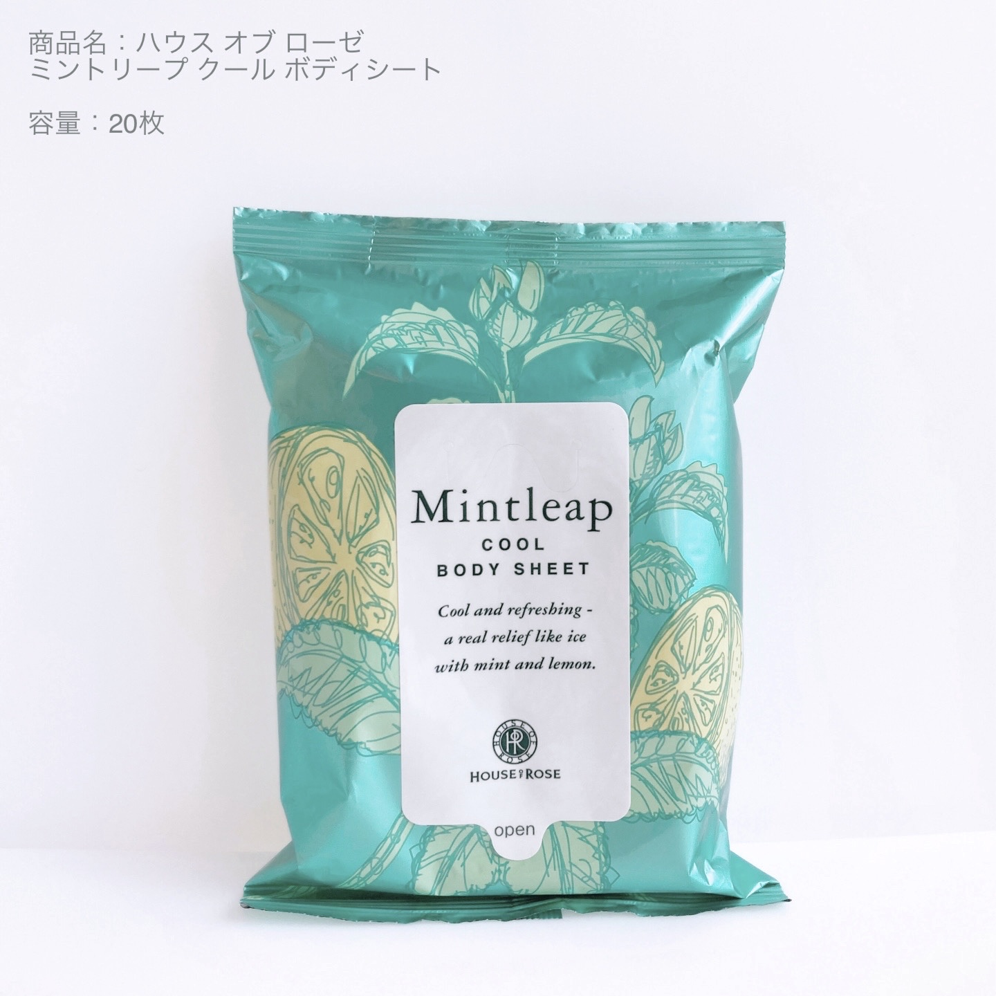 ミントリープ クール ボディシート/ハウス オブ ローゼ/ボディシートを使ったクチコミ（1枚目）