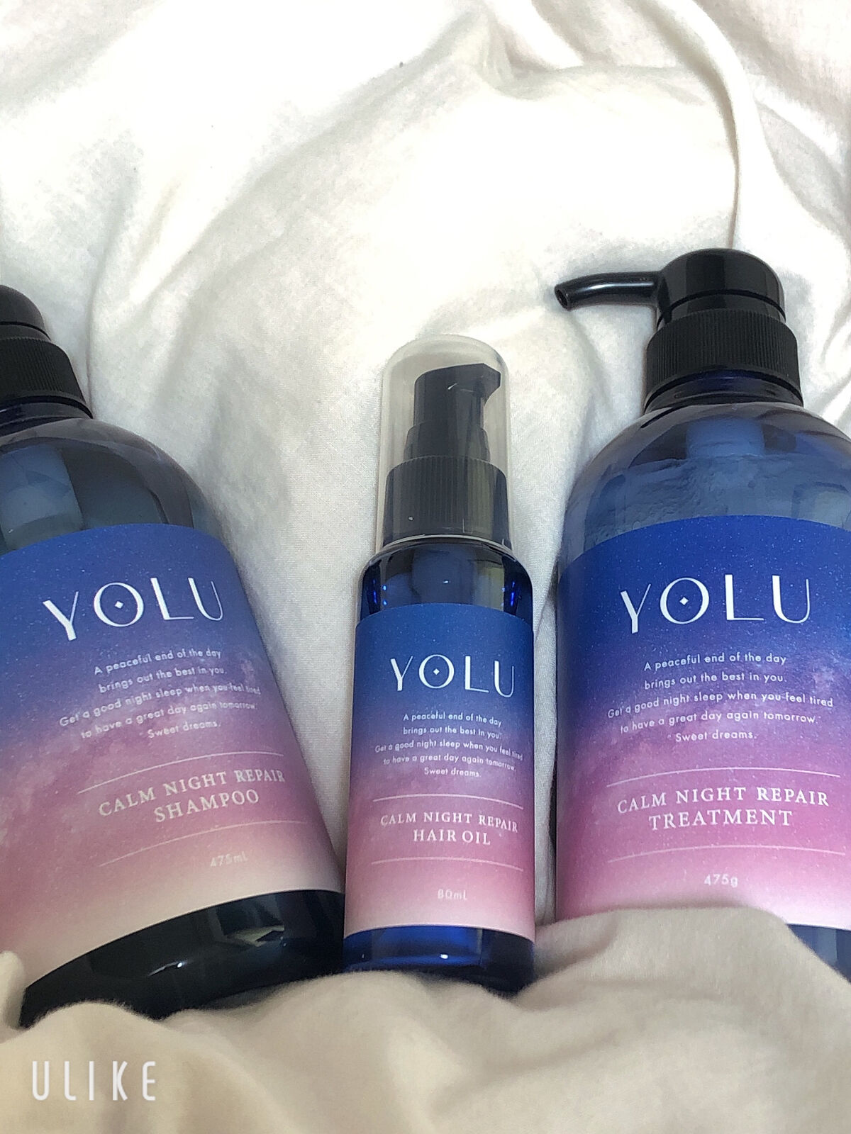 カームナイトリペアヘアオイル/YOLU/ヘアオイルを使ったクチコミ（2枚目）