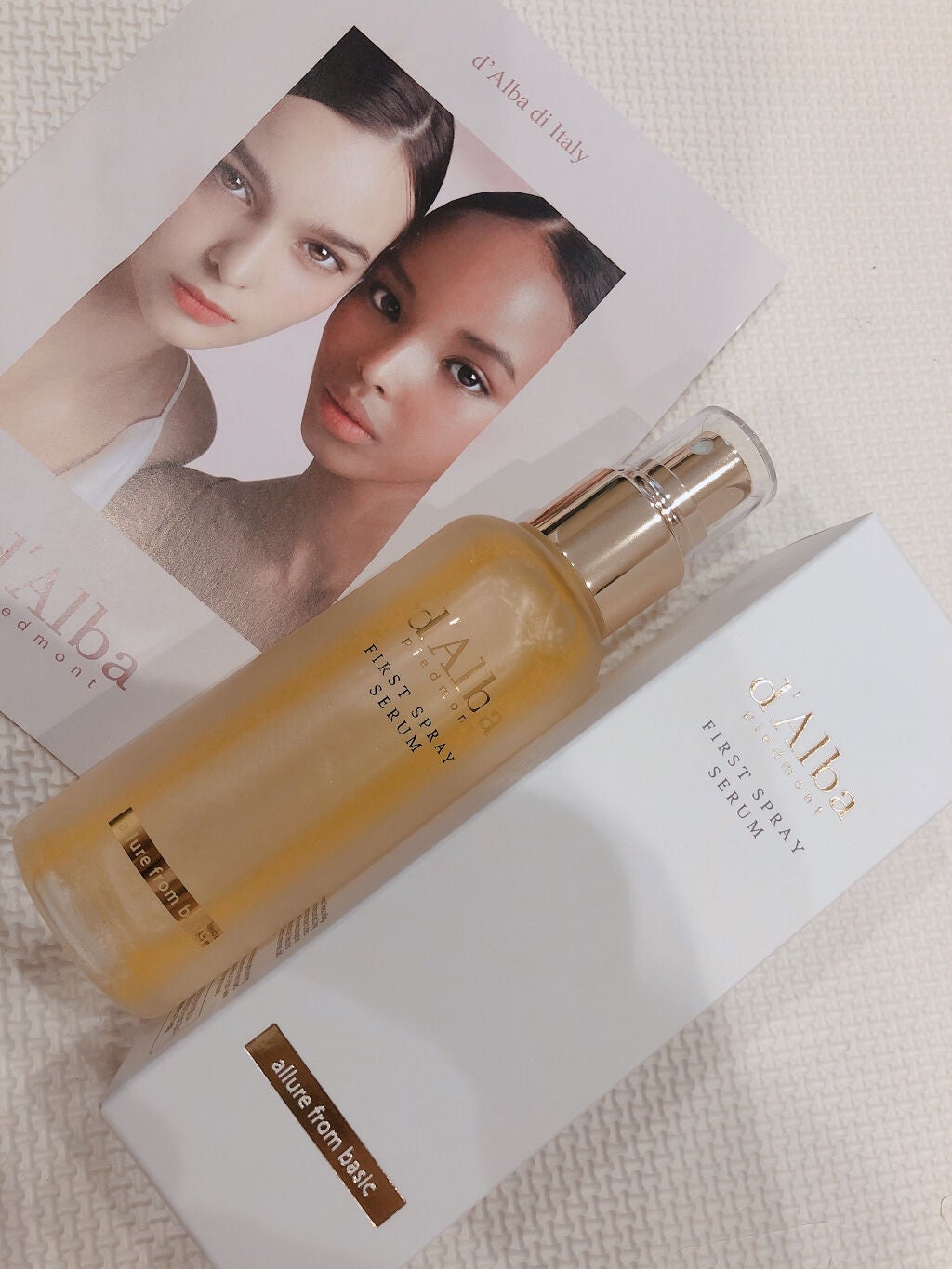 ダルバ ホワイトトリュフファーストスプレーセラム/ダルバ/ミスト状化粧水を使ったクチコミ(1枚目)