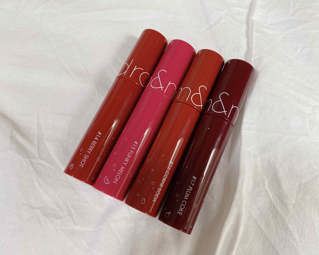 ジューシーラスティングティント/rom&nd/リップティントを使ったクチコミ（1枚目）