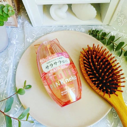 ウルリス ピンクネコ ウォーターコンク スリーク ヘアオイル/ululis/ヘアオイルを使ったクチコミ(4枚目)