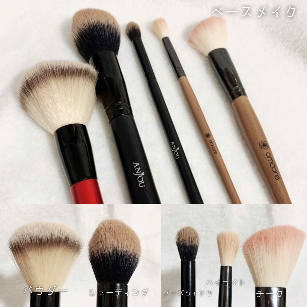 春姫 ファンデーションブラシ/DAISO/メイクブラシを使ったクチコミ(3枚目)