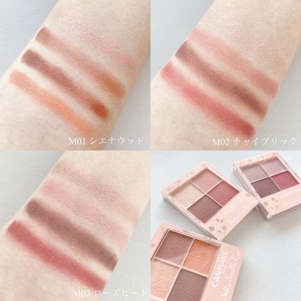 シルキースフレアイズ(マットタイプ)/キャンメイク/アイシャドウパレットを使ったクチコミ(3枚目)