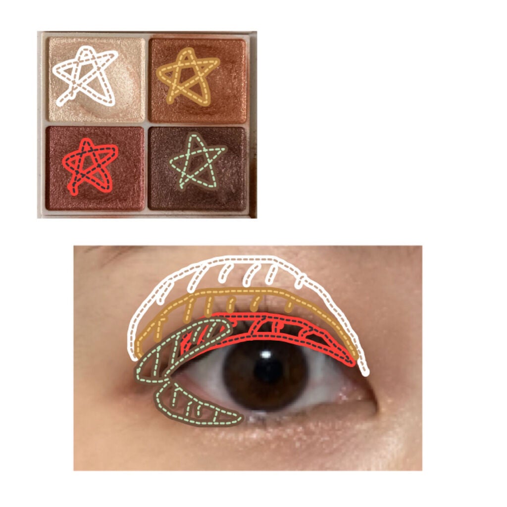 シルキースフレアイズ/キャンメイク/アイシャドウパレットを使ったクチコミ(3枚目)