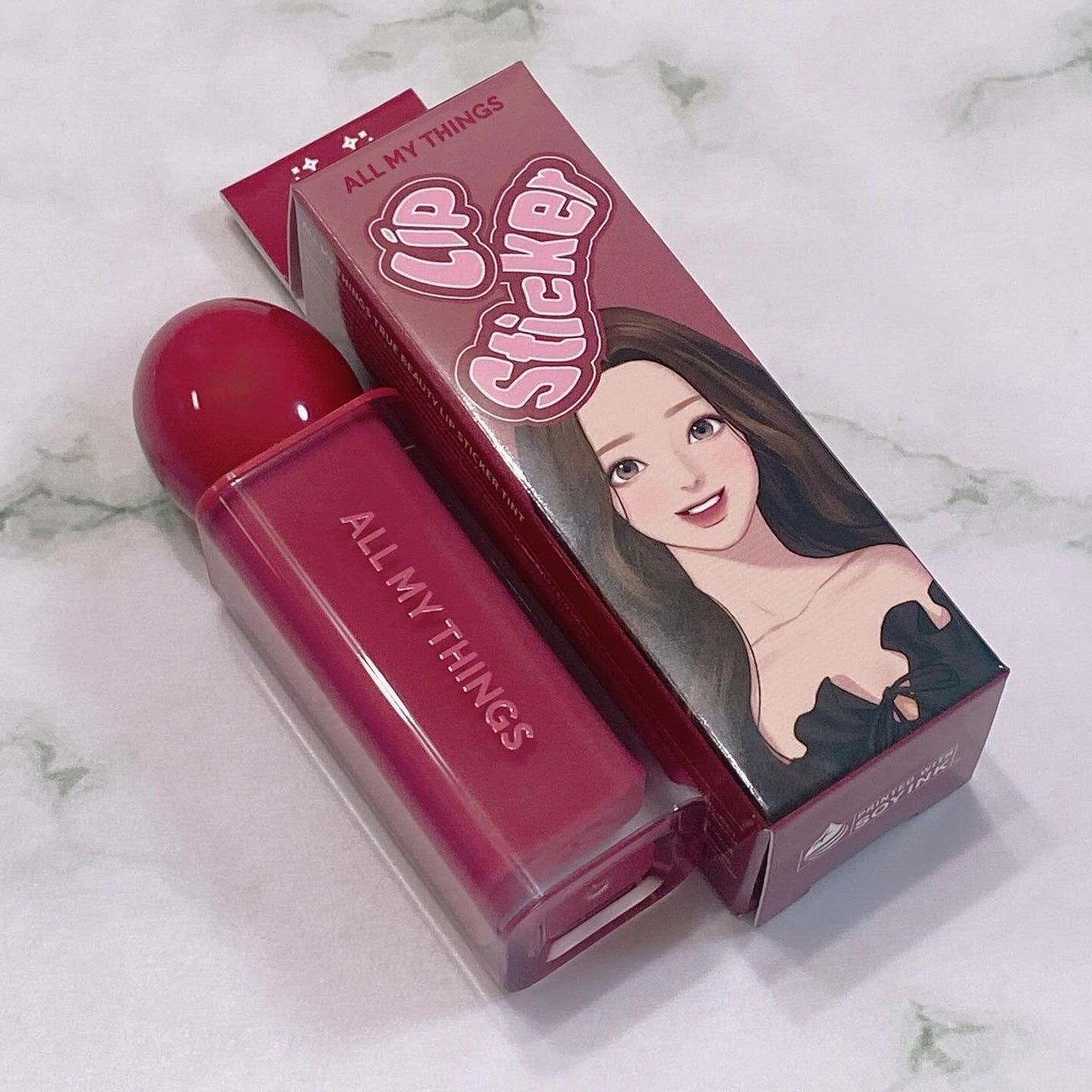 オールマイシングス リップスティッカーティント/all my things/リップティントを使ったクチコミ(5枚目)