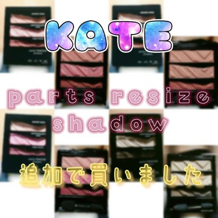 パーツリサイズシャドウ/KATE/アイシャドウパレットを使ったクチコミ(1枚目)