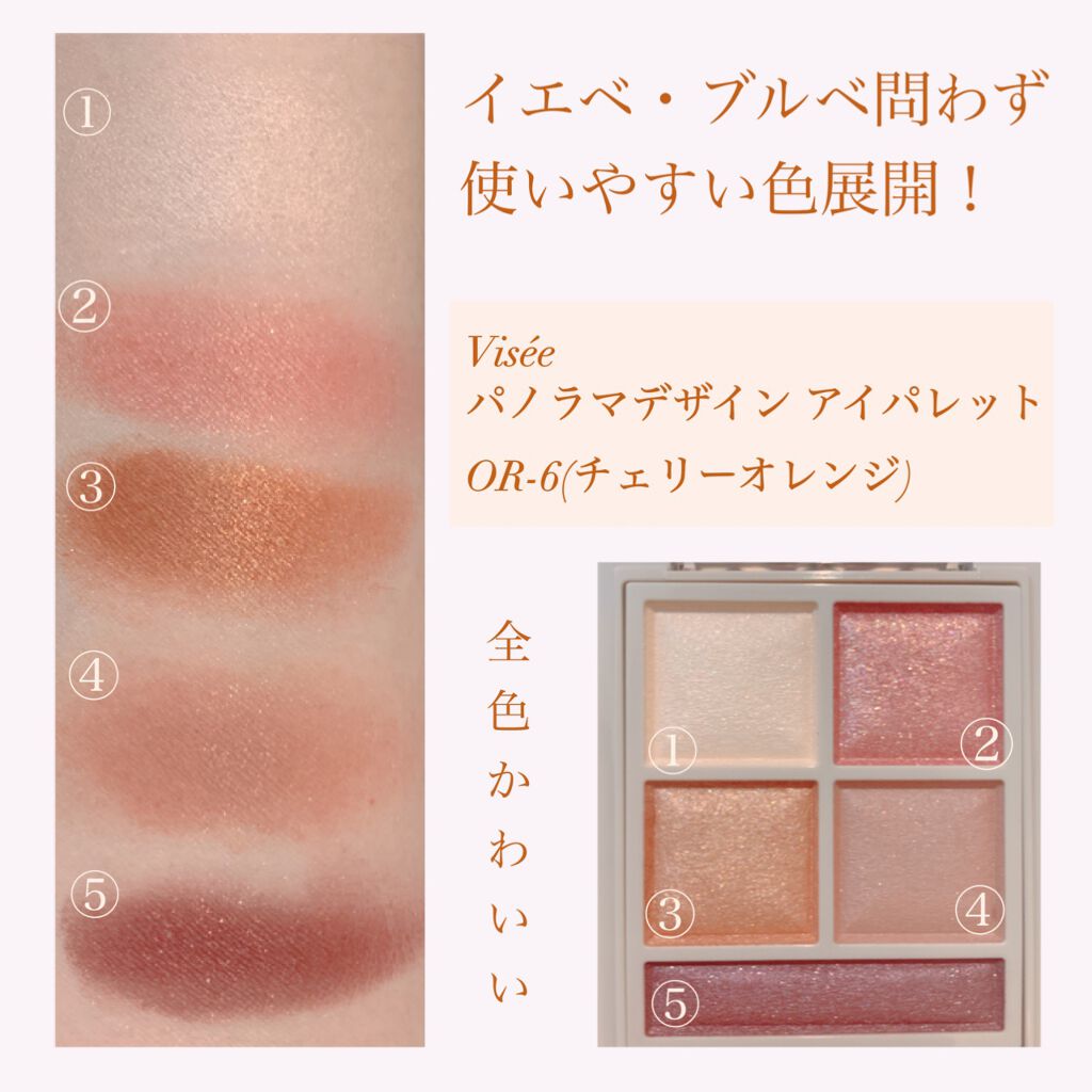 パノラマデザイン アイパレット/Visée/アイシャドウパレットを使ったクチコミ（3枚目）