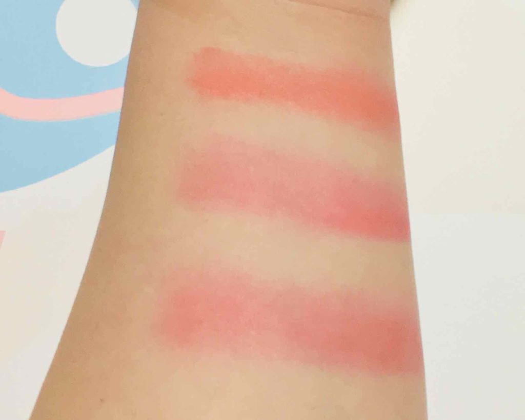 スフレチーク Souffle/DAISO/ジェル・クリームチークを使ったクチコミ（3枚目）