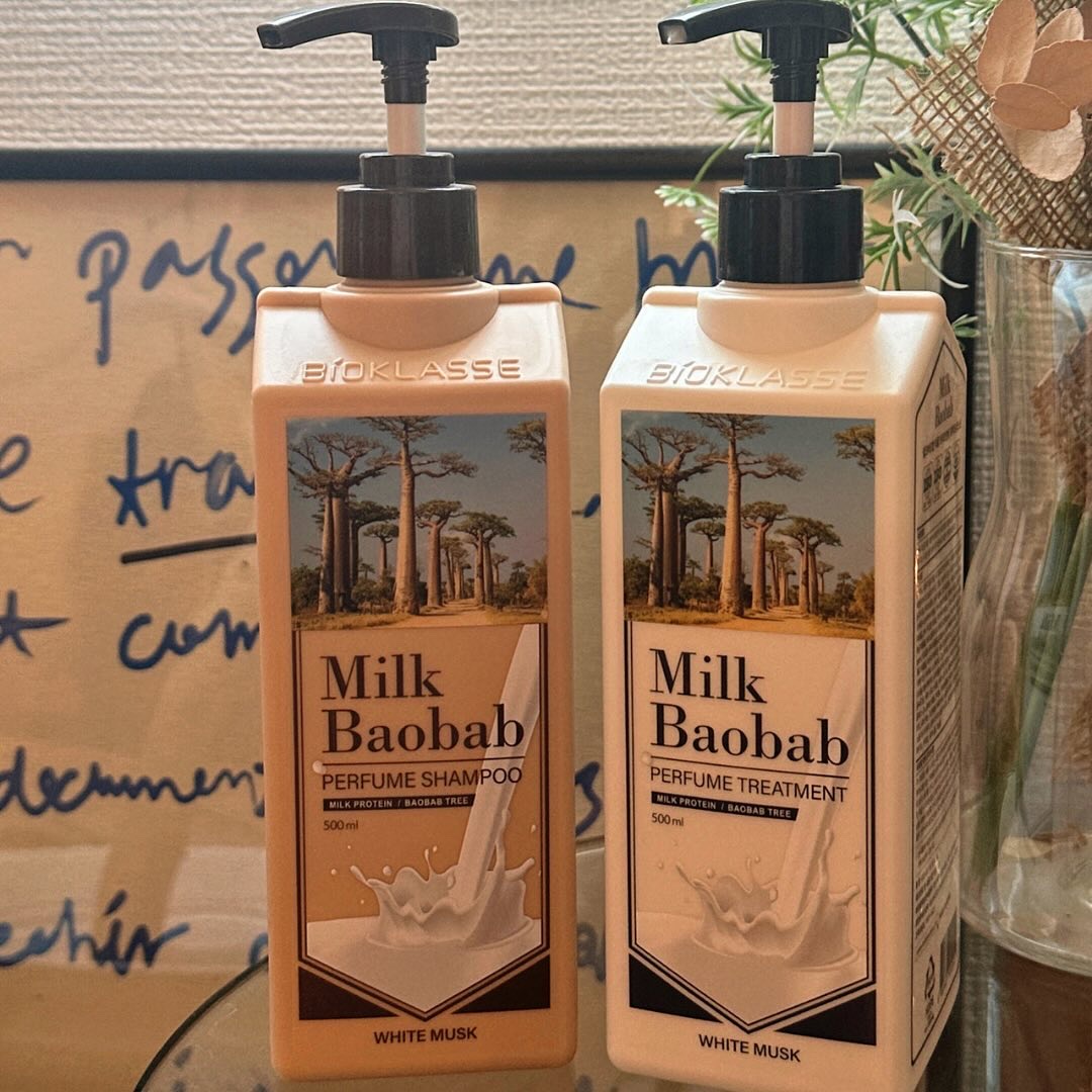 パフュームシャンプー/トリートメント (ホワイトムスク)/ミルクバオバブ/市販シャンプーを使ったクチコミ（1枚目）