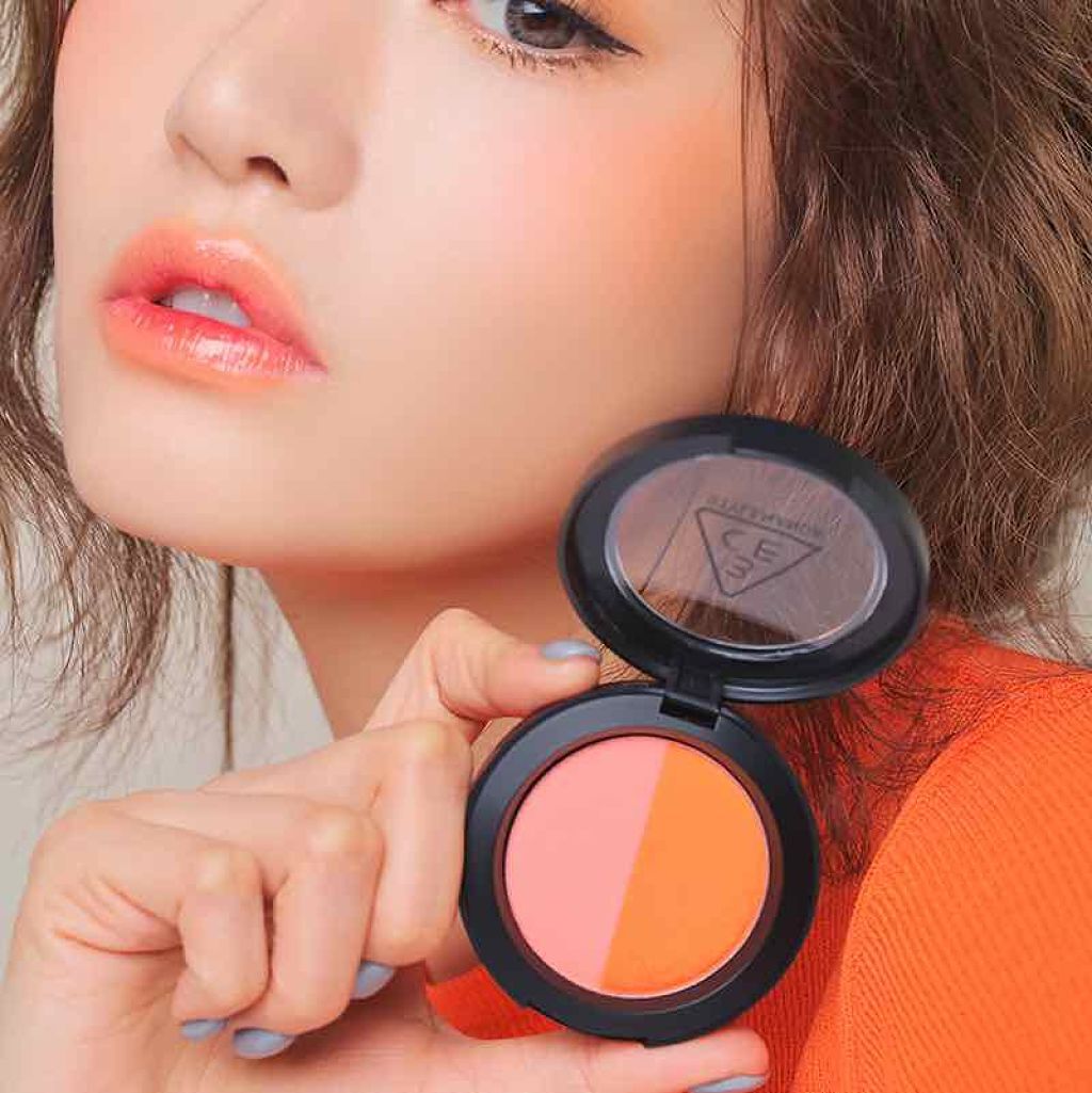 3CE DUO COLOR FACE BLUSH/3CE/パウダーチークを使ったクチコミ（2枚目）