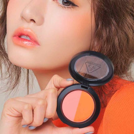 3CE DUO COLOR FACE BLUSH/3CE/パウダーチークを使ったクチコミ(2枚目)