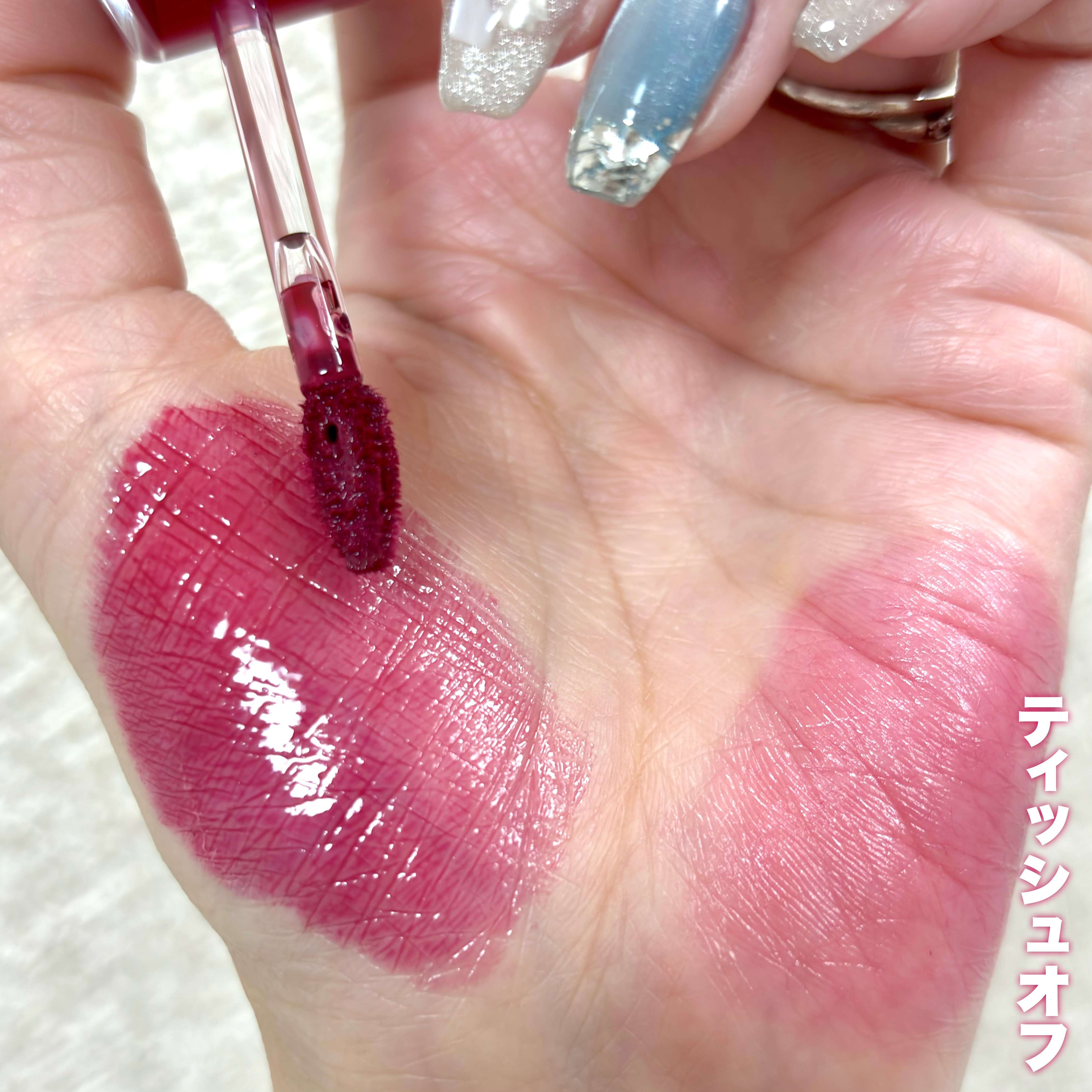 ブラッディライアー コーティングティント 10 ストロングチェリー(Strong Cherry)/lilybyred/リップティントを使ったクチコミ（3枚目）