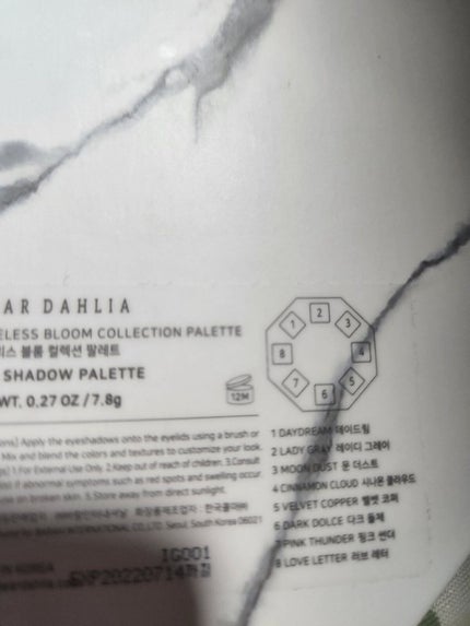 タイムレスブルームコレクションパレット 2021/DEAR DAHLIA/アイシャドウパレットを使ったクチコミ(4枚目)