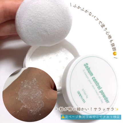 アニューム セバム コントロール パウダー/saat insight/ルースパウダーを使ったクチコミ(3枚目)