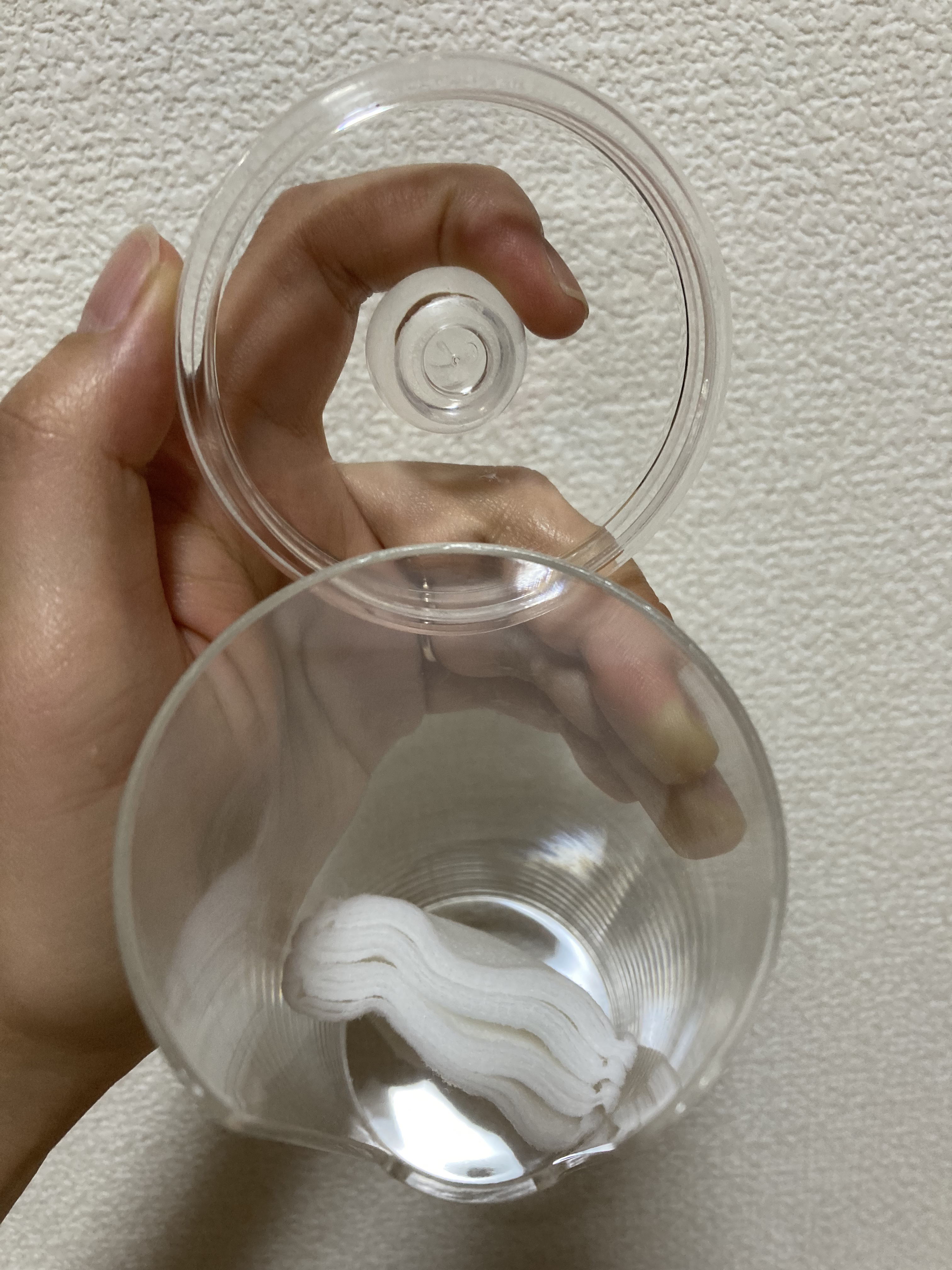 コットン収納ケース/DAISO/その他スキンケアグッズを使ったクチコミ（2枚目）