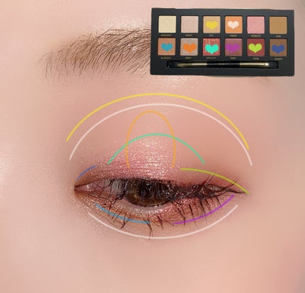 エクスプローラ12色 動物アイシャドウパレット/PERFECT DIARY/アイシャドウパレットを使ったクチコミ(8枚目)